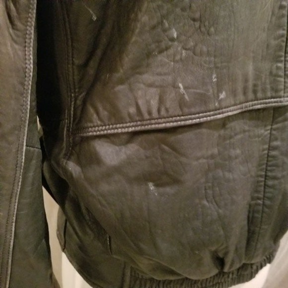 Super soft vtg Cellini leather cafe racer style jacket - Picture 6 of 11
